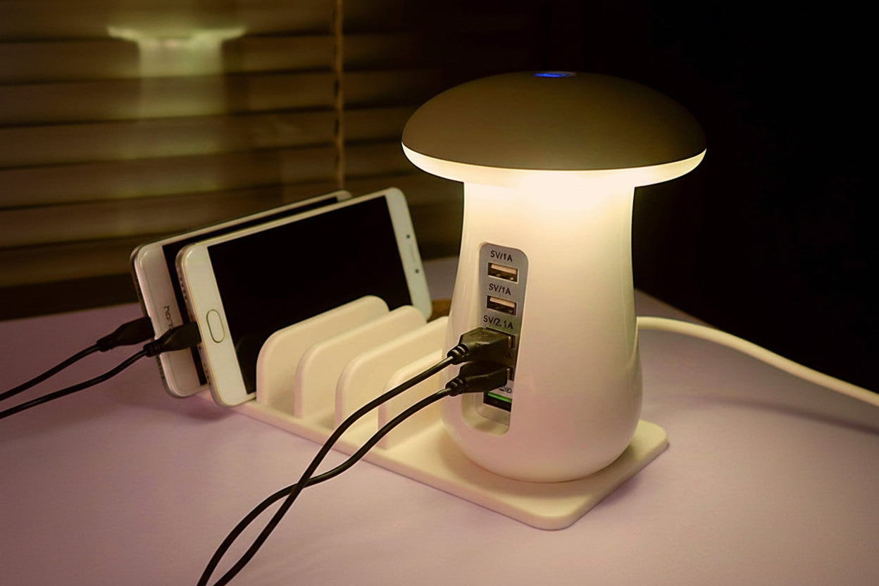 3 en 1 lampe champignon 